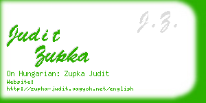 judit zupka business card